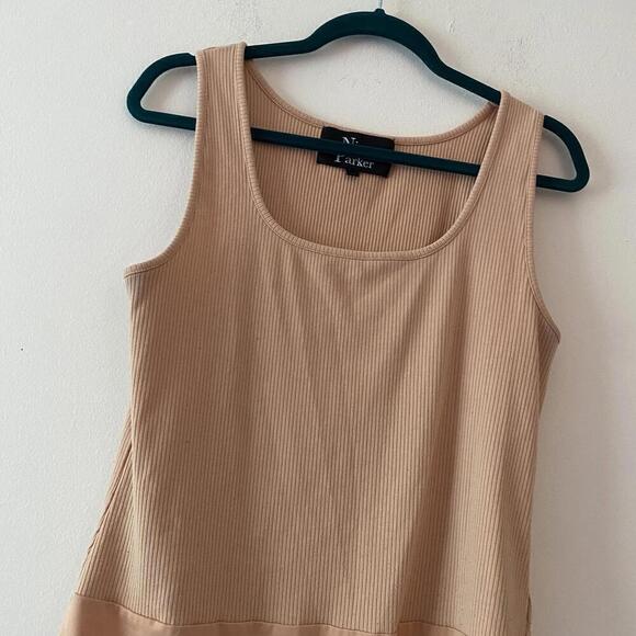 NINA PARKER beige ribbed bodysuit - Picture 3 of 5